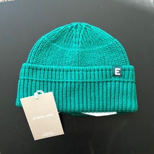 Everlane The Organic Cotton Chunky Beanie Green